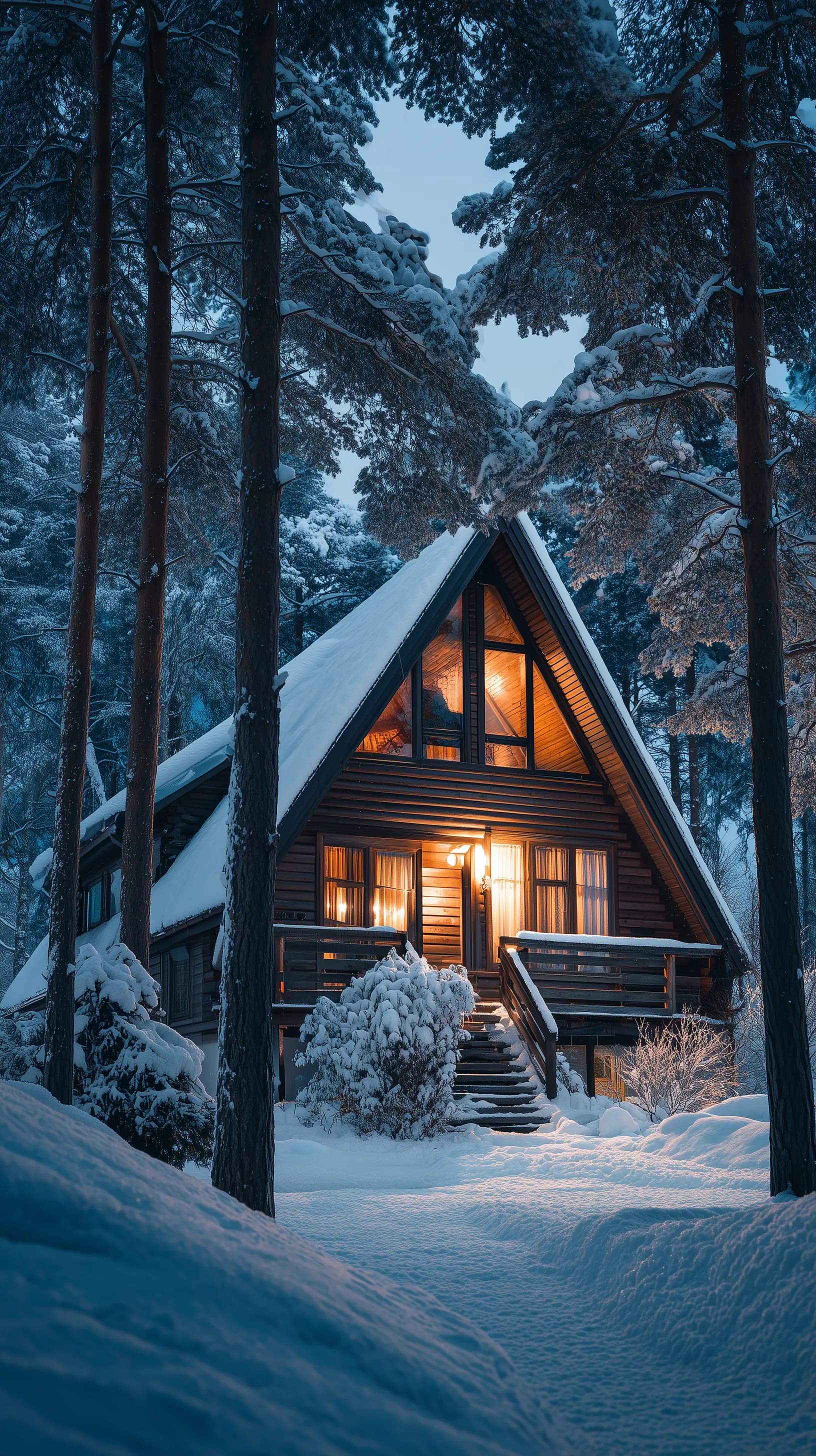 Summer house with HVAC system